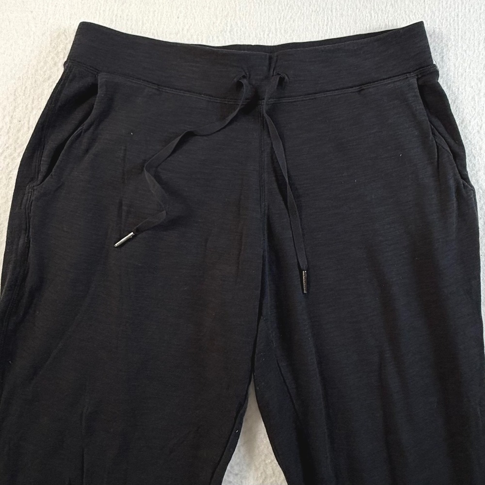 Lululemon Joggers Womens‎ 8 Ready to Rulu Slub Knit Drawstring Black LW5AKJS